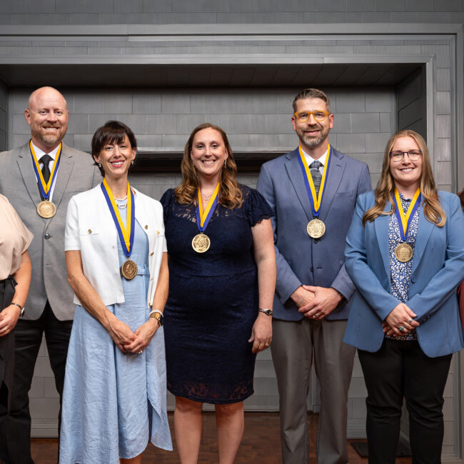 Endowed holder honorees from the 2025 University Leadership Honors ceremony at South Dakota State University