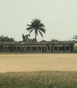 Photo of the primary school that Sean attended in Warri, Africa