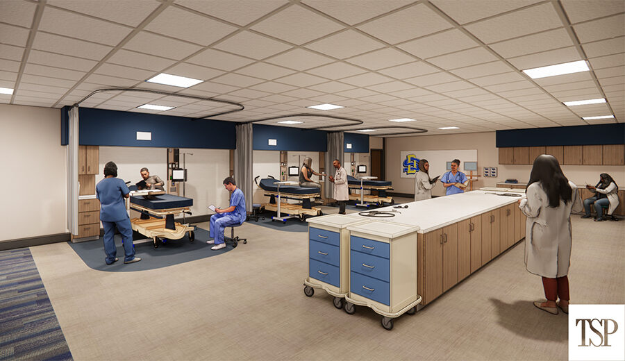 A rendering of the clinical lab space of the SDSU Metro Center in Sioux Falls.